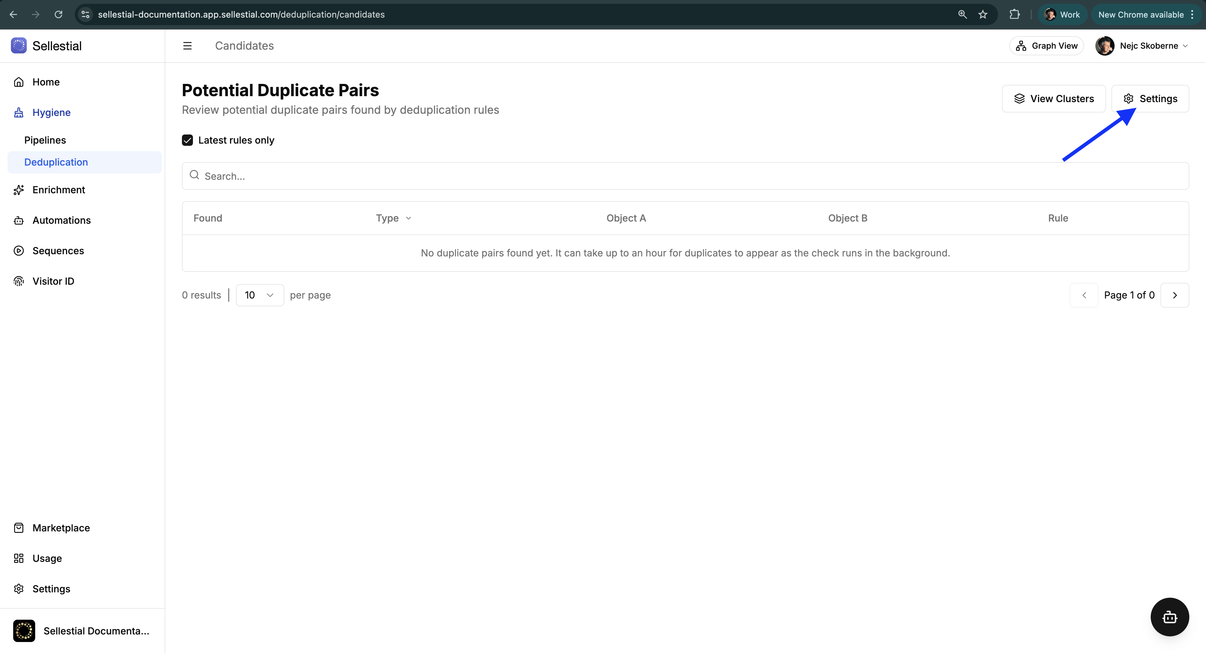 Potential Duplicate Pairs